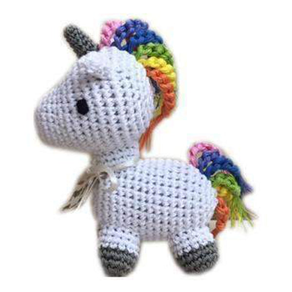 Knit Knacks Mystic the Magic Unicorn Small Dog Toy, Pet Toys, Furbabeez, [tag]