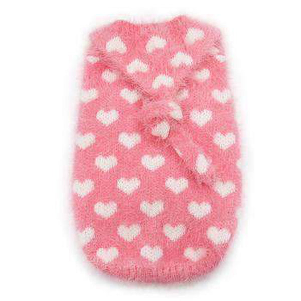 PuppyPAWer Heart Hoodie Dog Sweater - Pink, Pet Clothes, Furbabeez, [tag]