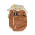 Furry Winter Harness Coat - Brown, Pet Clothes, Furbabeez, [tag]