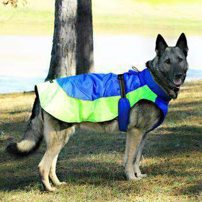 Alpine All-Weather Dog Coat - Blue and Green, Pet Clothes, Furbabeez, [tag]