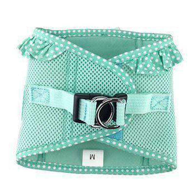 American River Choke-Free Dog Harness - Teal Polka Dot, Collars and Leads, Furbabeez, [tag]