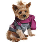 Argyle Purple Dog Sweater with Scarf, Pet Clothes, Furbabeez, [tag]