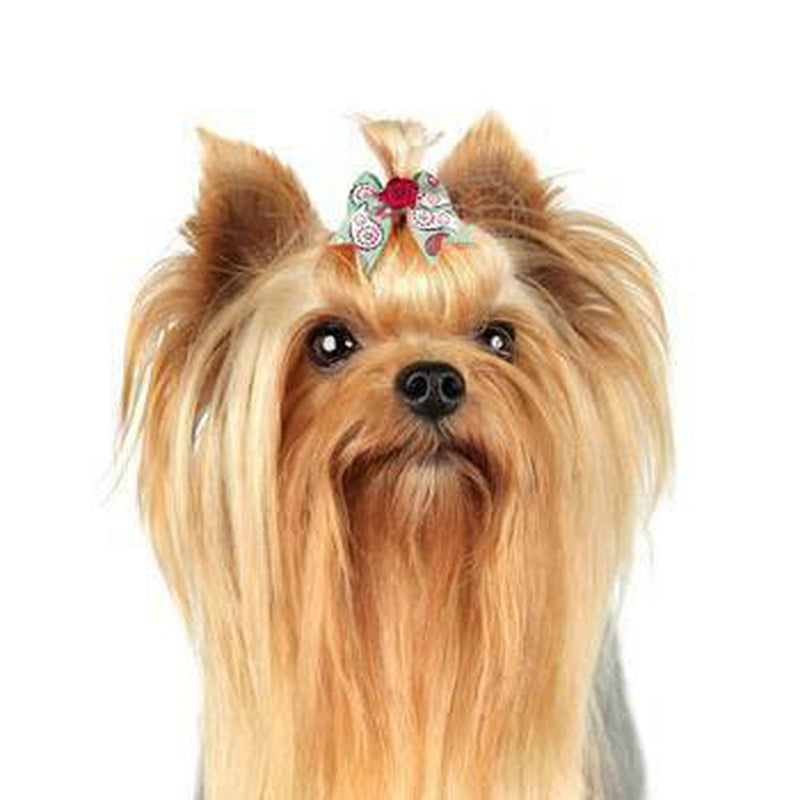 Aria Grosgrain Rosette Dog Bows, Pet Accessories, Furbabeez, [tag]
