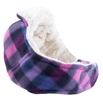 Aviator Dog Hat Purple Plaid Fleece Pet Accessories Worthy Dog 