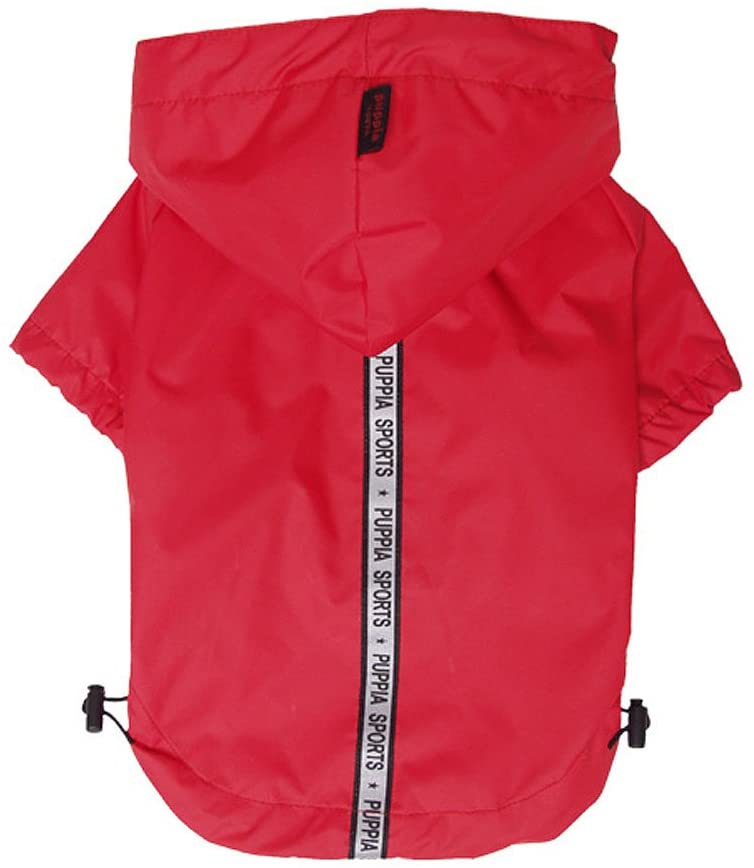 Base Jumper Raincoat Pet Clothes Puppia Red Small 