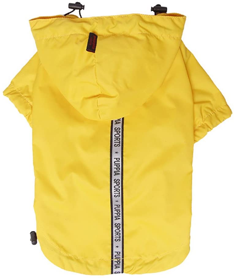 Base Jumper Raincoat Pet Clothes Puppia Yellow Small 