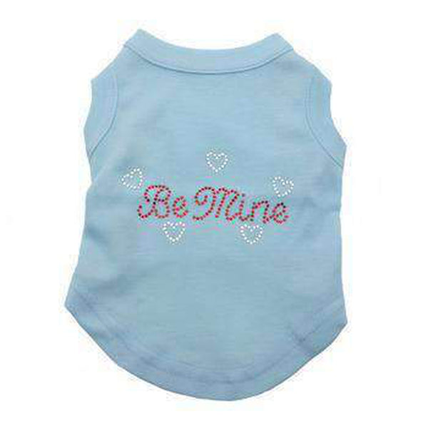 Be Mine Rhinestone Dog Tank - Baby Blue, Pet Clothes, Furbabeez, [tag]