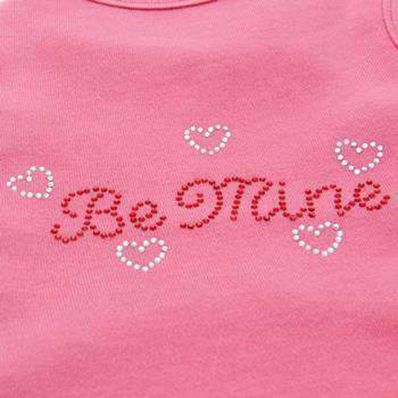 Be Mine Rhinestone Dog Tank - Bright Pink, Pet Clothes, Furbabeez, [tag]