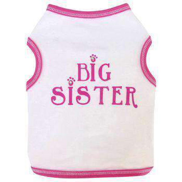 Big Sister Cotton Dog Tank Top, Pet Clothes, Furbabeez, [tag]