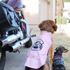Biker Dawg Motorcycle Dog Jacket - Pink Pet Clothes Doggie Design 