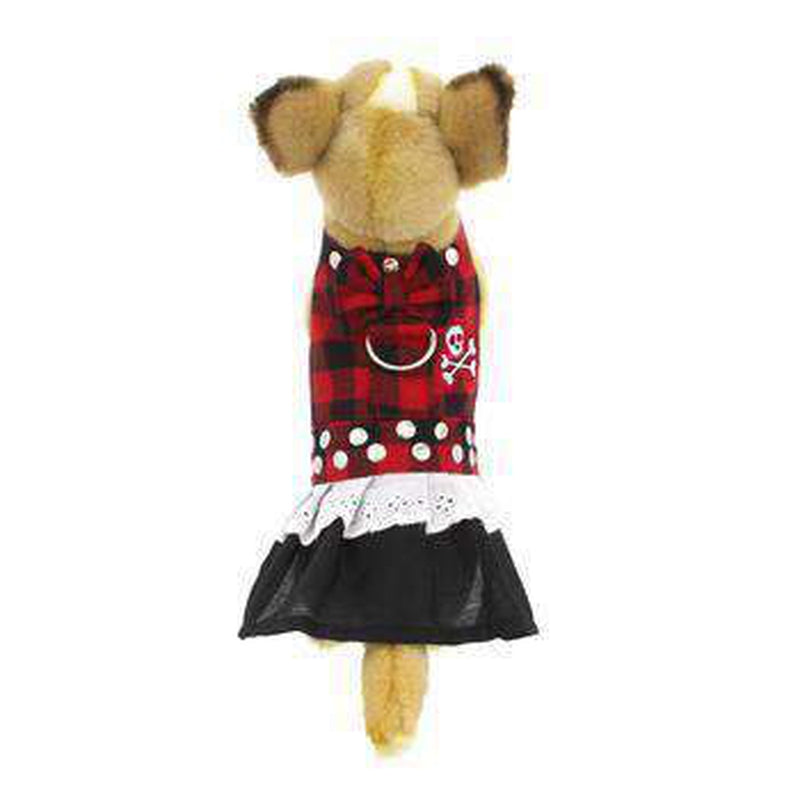 Biker Dress Dog Harness by Doggles - Buffalo Plaid, Collars and Leads, Furbabeez, [tag]