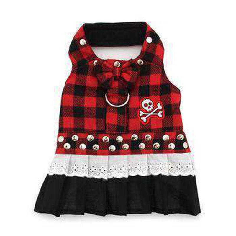 Biker Dress Dog Harness by Doggles - Buffalo Plaid, Collars and Leads, Furbabeez, [tag]