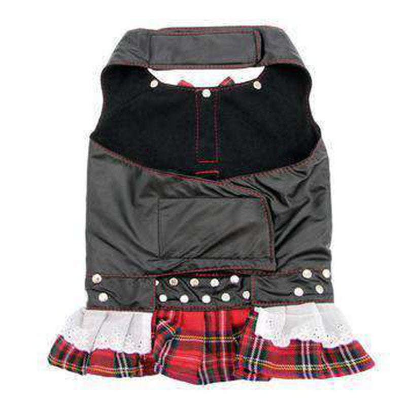 Biker Dress Dog Harness by Doggles - Red Plaid, Collars and Leads, Furbabeez, [tag]