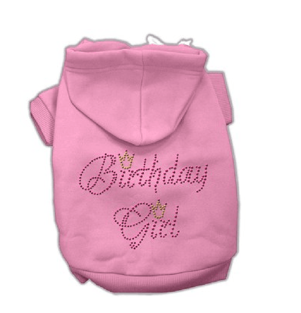 Birthday Girl Dog Hoodie - Pink, Pet Clothes, Furbabeez, [tag]