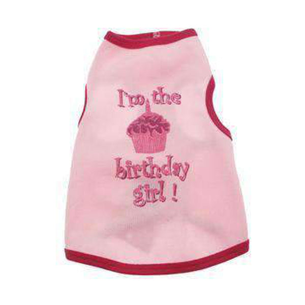 Birthday Girl Dog Tank Top - Pink, Pet Clothes, Furbabeez, [tag]