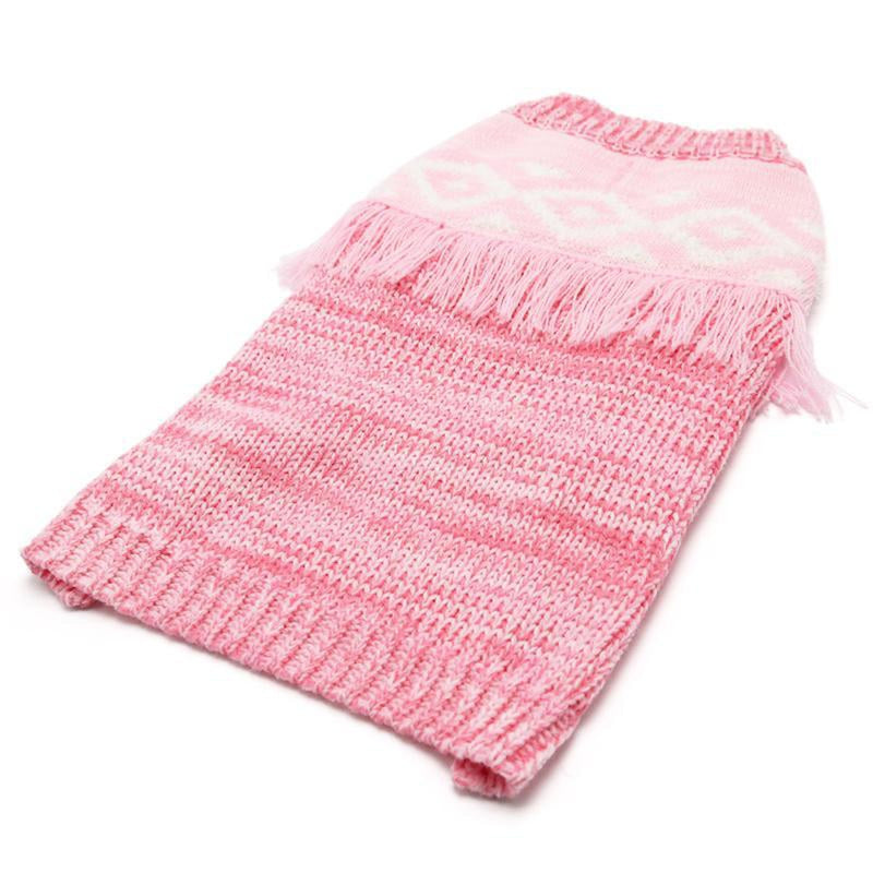 Boho Fringe Dog Sweater, Pet Clothes, Furbabeez, [tag]