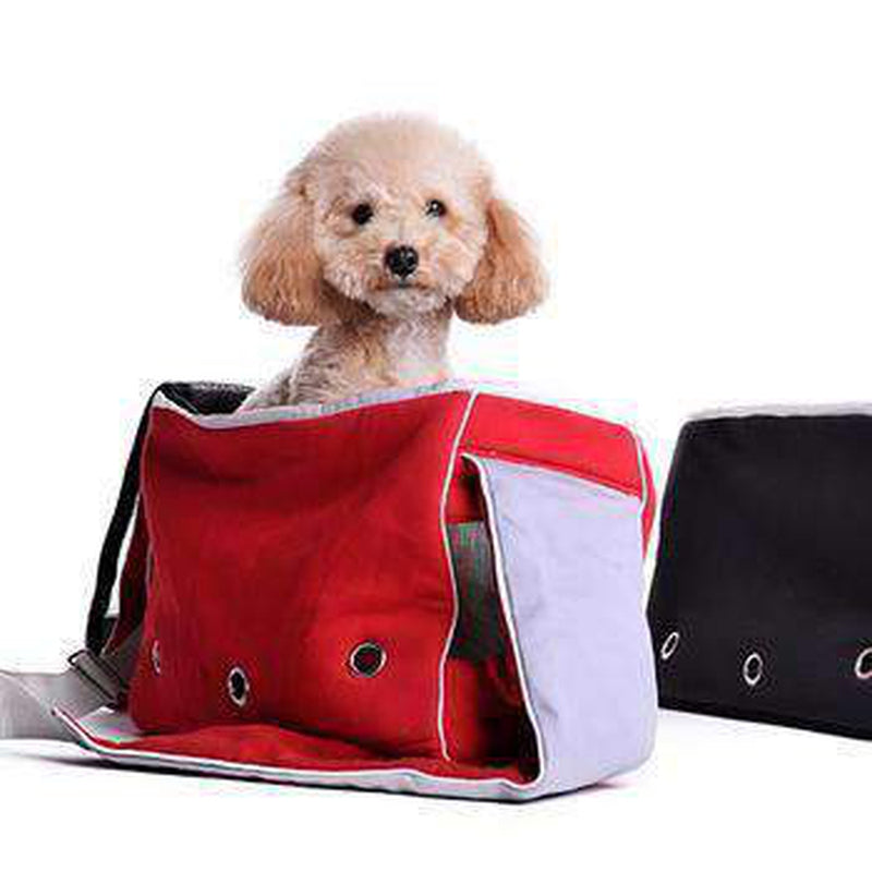 Boxy Messenger Bag Dog Carrier, Pet Accessories, Furbabeez, [tag]