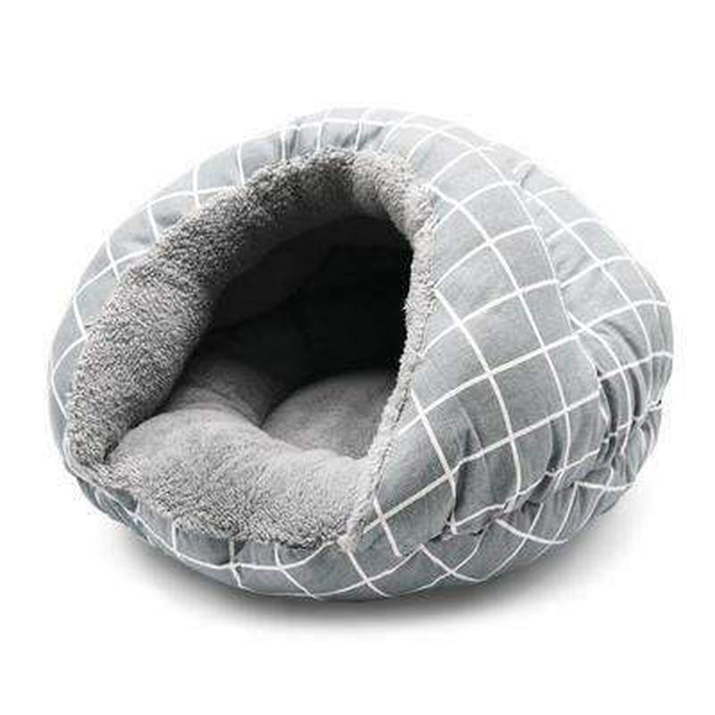 Burger Bed Gray Lattice, Pet Bed, Furbabeez, [tag]