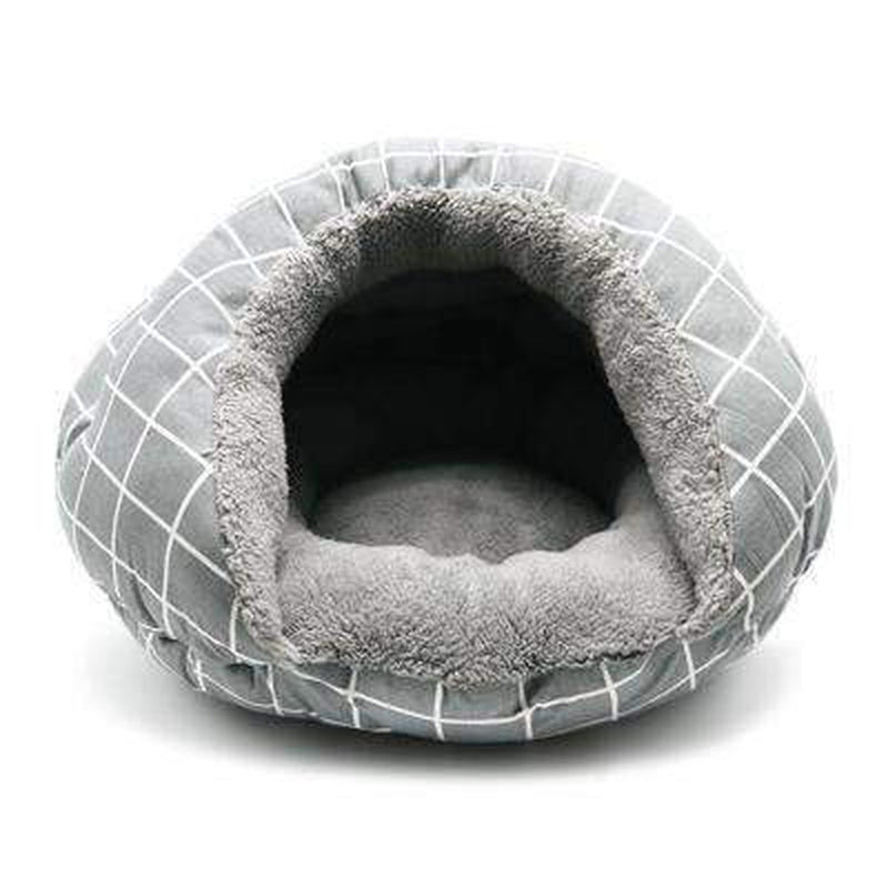 Burger Bed Gray Lattice, Pet Bed, Furbabeez, [tag]