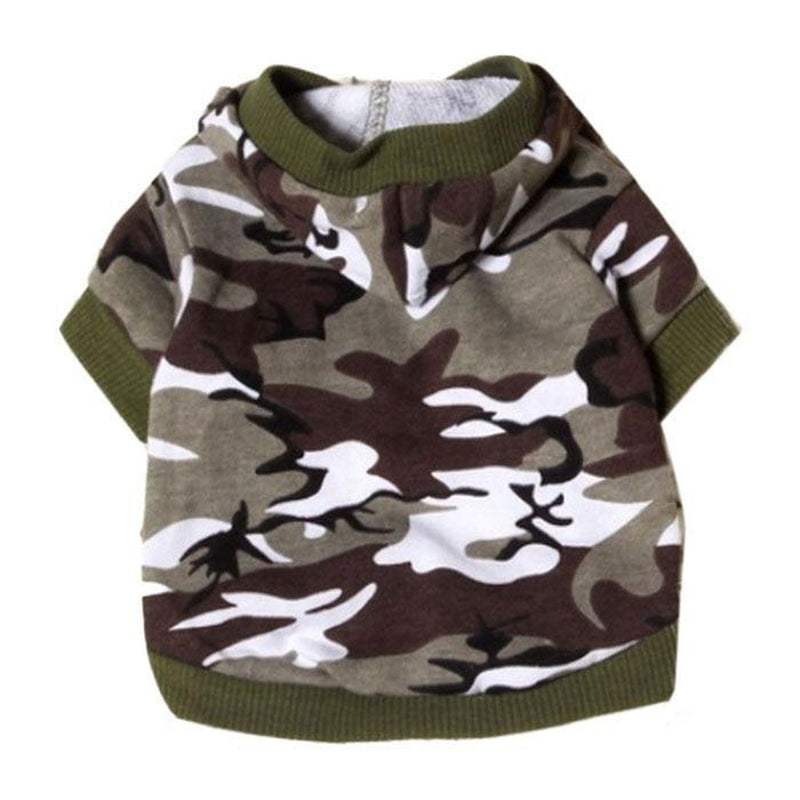 Camo Dog Hoodie - Green, Pet Clothes, Furbabeez, [tag]