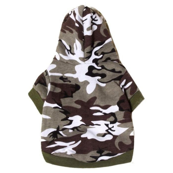 Camo Dog Hoodie - Green, Pet Clothes, Furbabeez, [tag]