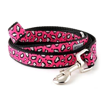 Cheetah Pink Collar & Lead Collection Collars and Leads Worthy Dog SM 5/8" Lead 
