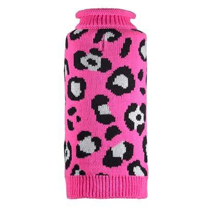 Cheetah Roll Neck Dog Sweater, Pet Clothes, Furbabeez, [tag]