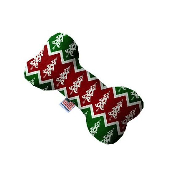 Chevron Christmas Trees Bone Dog Toy, Pet Toys, Furbabeez, [tag]