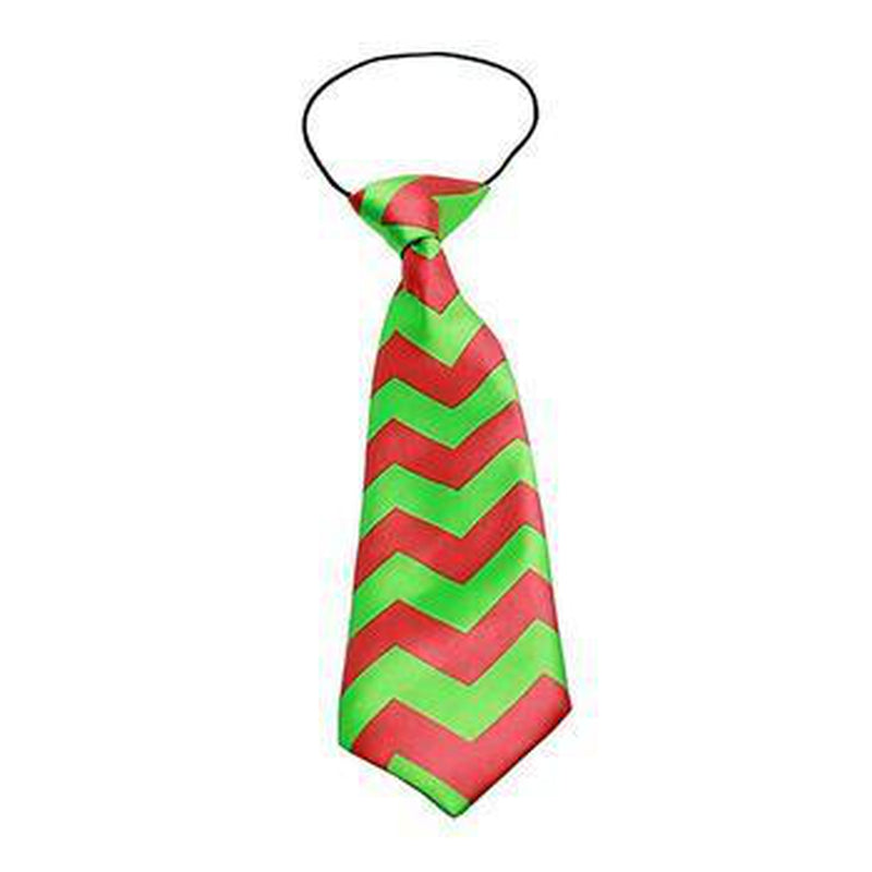 Christmas Chevron Big Dog Neck Tie, Pet Accessories, Furbabeez, [tag]