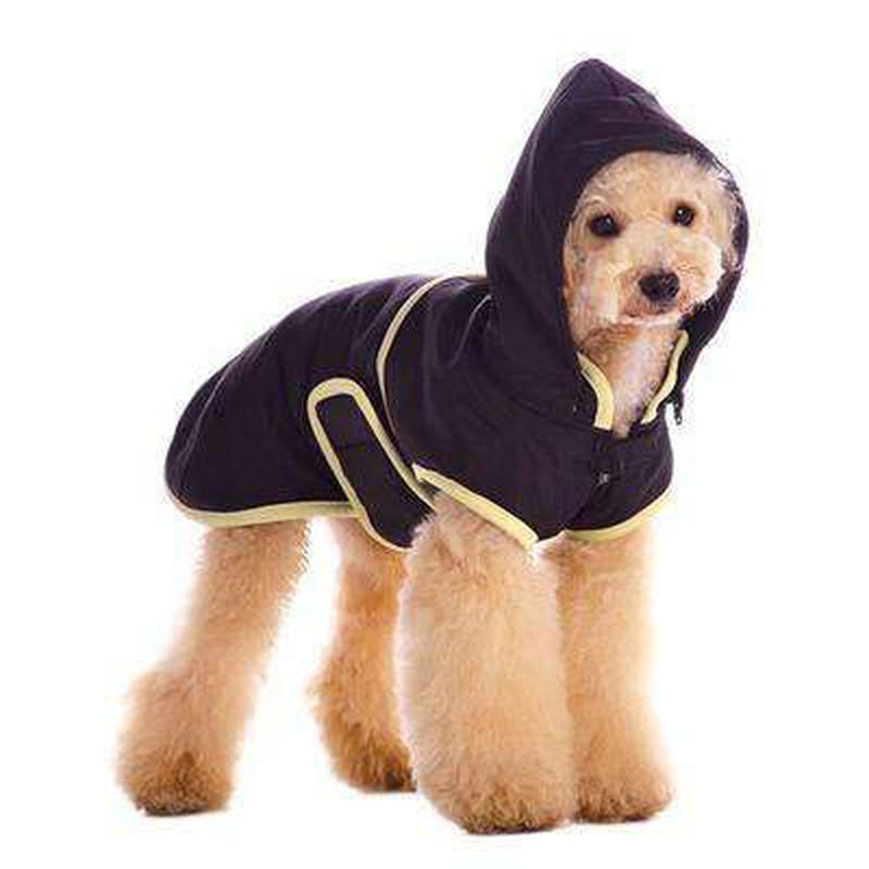 Classic Trench Dog Coat - Black, Pet Clothes, Furbabeez, [tag]