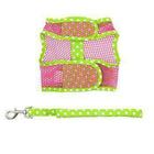 Cool Mesh Dog Harness - Frog Green Dot and Pink, Collars and Leads, Furbabeez, [tag]