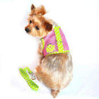 Cool Mesh Dog Harness - Frog Green Dot and Pink, Collars and Leads, Furbabeez, [tag]