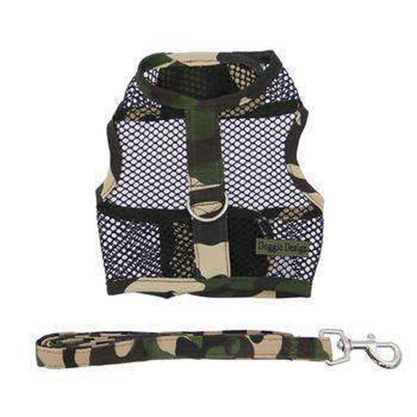 Cool Mesh Dog Harness - Green Camouflage, Collars and Leads, Furbabeez, [tag]