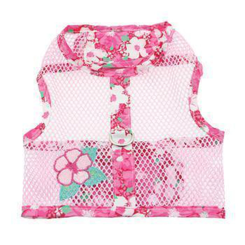 Cool Mesh Dog Harness - Hawaiian Hibiscus Pink, Collars and Leads, Furbabeez, [tag]