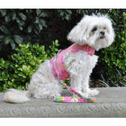 Cool Mesh Dog Harness with Leash - Pink Hawaiian Floral, Collars and Leads, Furbabeez, [tag]