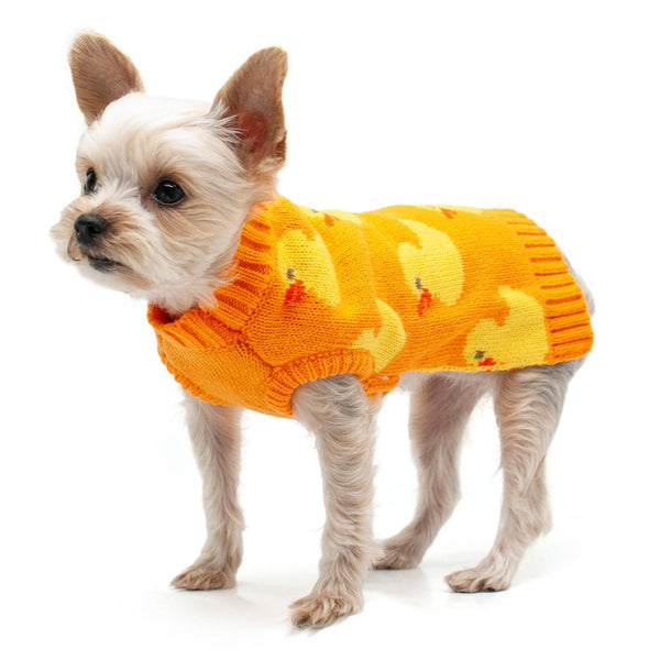 Cozy Duck Dog Sweater, Pet Clothes, Furbabeez, [tag]