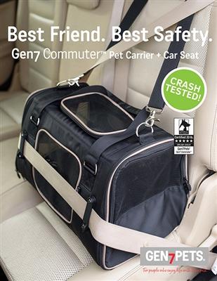 Crash Tested Gen7 Commuter™ Dog, Cat, Pet Carrier + Car Seat Pet Accessories Oberlo Black 