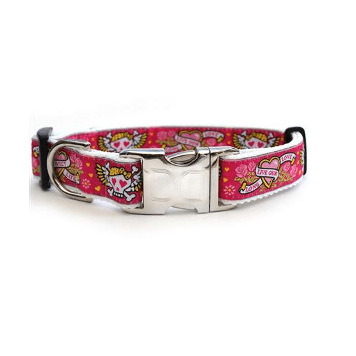 Custom Engraved Wild One Pink Dog Collar Collars and Leads Diva Dog 