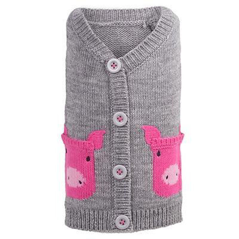 Cute Pig Pocket Dog Cardigan, Pet Clothes, Furbabeez, [tag]