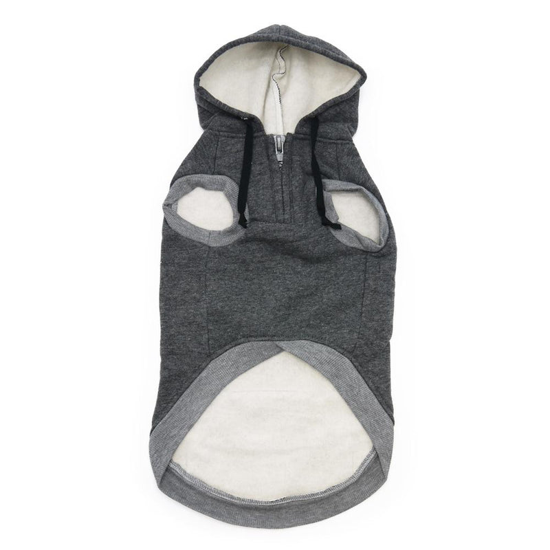 Drawstring Dog Hoodie by DOGO - Gray, Pet Clothes, Furbabeez, [tag]