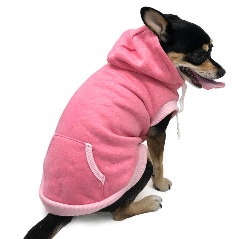 Drawstring Dog Hoodie by DOGO - Pink, Pet Clothes, Furbabeez, [tag]