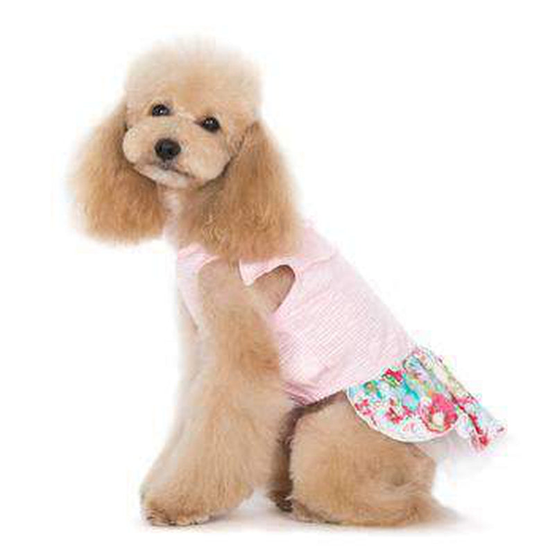 Dreamy Floral Dog Dress, Pet Clothes, Furbabeez, [tag]