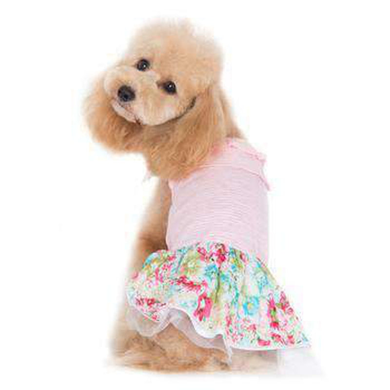 Dreamy Floral Dog Dress, Pet Clothes, Furbabeez, [tag]