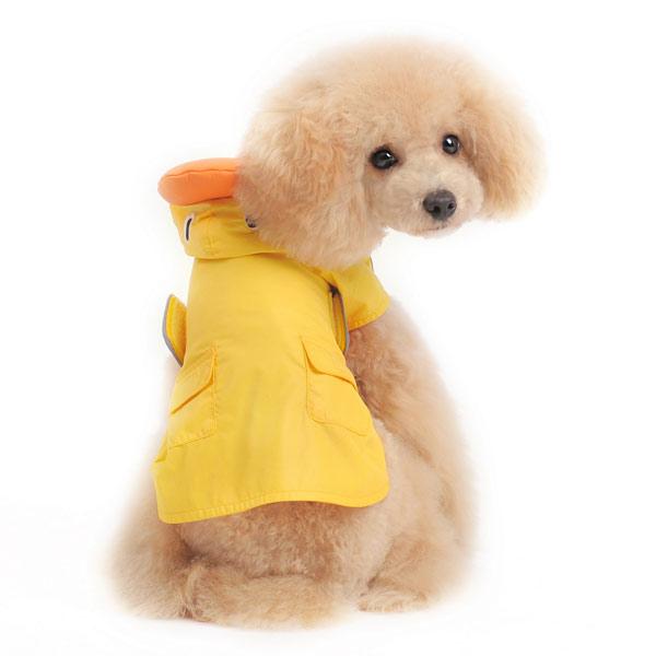 Duck Dog Raincoat by Dogo - Yellow Pet Clothes DOGO 