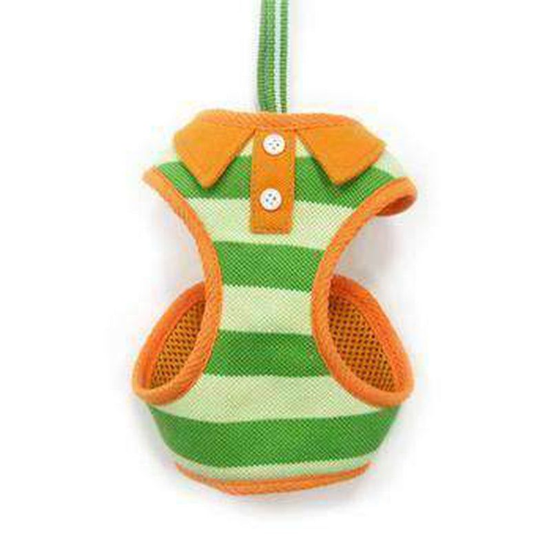 EasyGo Polo Stripe Dog Harness by Dogo - Green, Collars and Leads, Furbabeez, [tag]