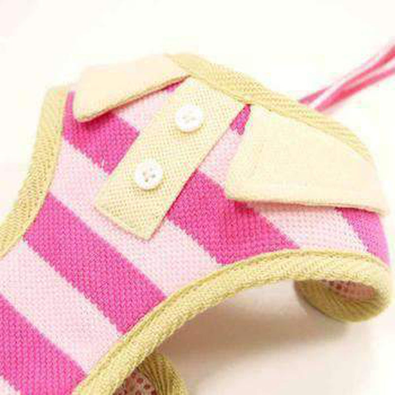 EasyGo Polo Stripe Dog Harness by Dogo - Pink, Collars and Leads, Furbabeez, [tag]