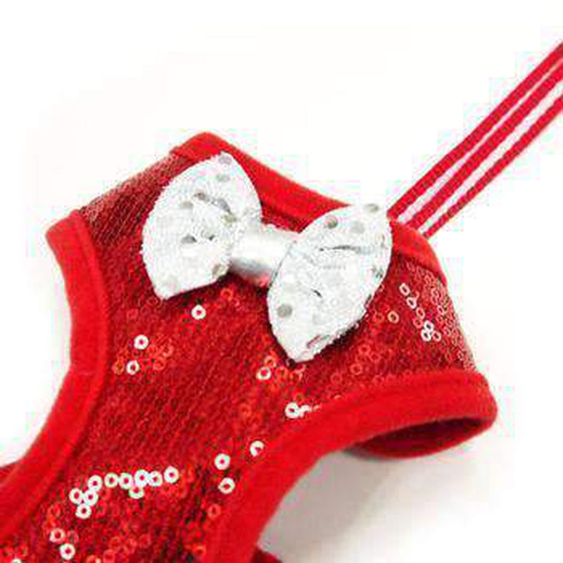 EasyGo Sequins Dog Harness by Dogo - Red, Collars and Leads, Furbabeez, [tag]