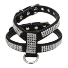 Fashion Bling Rhinestone Leather Dog Harness, Collars and Leads, Furbabeez, [tag]