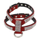 Fashion Bling Rhinestone Leather Dog Harness, Collars and Leads, Furbabeez, [tag]