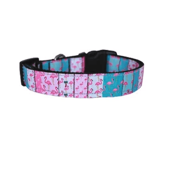 Flamingo Fun Dog Collar & Leash, Collars and Leads, Furbabeez, [tag]